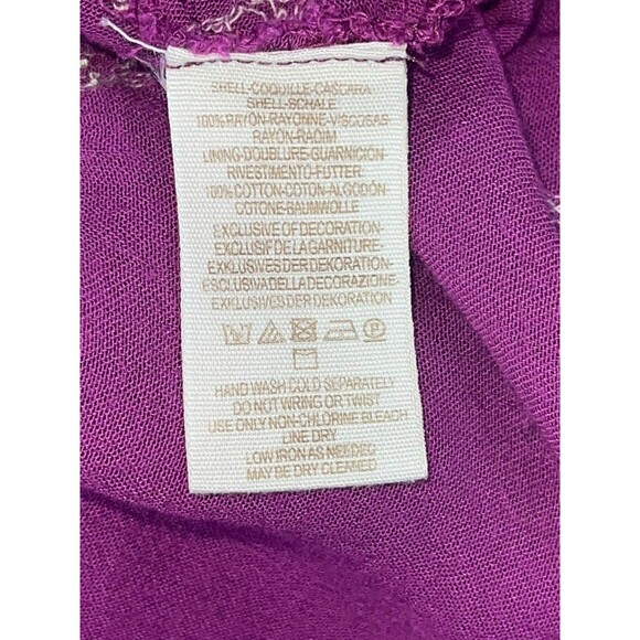 Free People Emma Austin Embroidered Tunic Dress Size MED Fuchsia Floral Boho - Picture 15 of 16